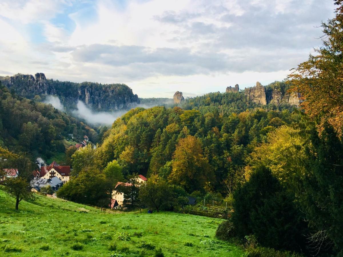 Ferienwohnung Am Gruenbach Rathen Bagian luar foto